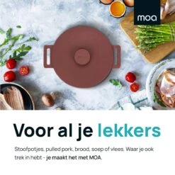 MOA Gietijzeren Braadpan - Inhoud 4,75 Liter - 26CM - Rond - Alle Warmtebronnen - Ook Voor Inductie - Gewicht 5,8 Kg - Bordeaux Rood - MC26BR 14 MOA Gietijzeren Braadpan - Inhoud 4,75 Liter - 26CM - Rond - Alle Warmtebronnen - Ook Voor Inductie - Gewicht 5,8 Kg - Bordeaux Rood - MC26BR -Meubelwinkel 1200x1200 161