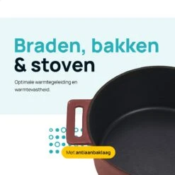 MOA Gietijzeren Braadpan - Inhoud 4,75 Liter - 26CM - Rond - Alle Warmtebronnen - Ook Voor Inductie - Gewicht 5,8 Kg - Bordeaux Rood - MC26BR 15 MOA Gietijzeren Braadpan - Inhoud 4,75 Liter - 26CM - Rond - Alle Warmtebronnen - Ook Voor Inductie - Gewicht 5,8 Kg - Bordeaux Rood - MC26BR -Meubelwinkel 1200x1200 162
