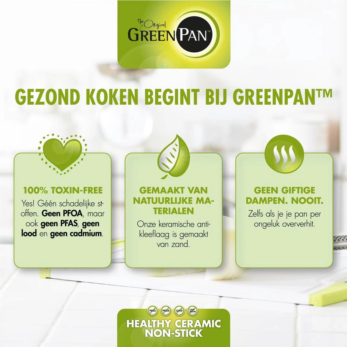 GreenPan Memphis Keramische Wokpan - Ø 28 Cm - PFAS-vrij 18 GreenPan Memphis Keramische Wokpan - Ø 28 Cm - PFAS-vrij - Afbeelding 16