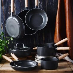 GreenChef Vintage Wokpan 28cm/3.7L - Zwart - Inductie - PFAS-vrij -Meubelwinkel 1200x1200 4