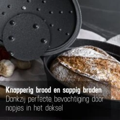 Gietijzeren Braadpan - Sudderpan Zwart Van Daumonet - Ovaal - Ø 29 Cm - 3 Liter - 100% PFAS & PFOA Vrij - Emaille - Geschikt Voor Alle Warmtebronnen - Elektrisch - Gas - Halogeen - Inductie - Keramisch - Vaatwasserbestendig -Meubelwinkel 1200x1200 428