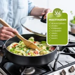 GreenPan Memphis Koekenpan 20cm - Zwart - Inductie - PFAS-vrij -Meubelwinkel 1200x1200 460