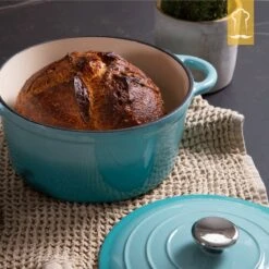 Chefarone Gietijzeren Pan - Braadpan Inclusief Deksel - Geschikt Voor Alle Warmtebronnen - Geëmailleerd Blauw 17 Chefarone Gietijzeren Pan - Braadpan Inclusief Deksel - Geschikt Voor Alle Warmtebronnen - Geëmailleerd Blauw -Meubelwinkel 1200x1200 479