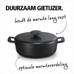 Brabantia The Dutch Braadpan - Matt Black - 28 Cm - Gietijzer -Meubelwinkel 1200x1200 496