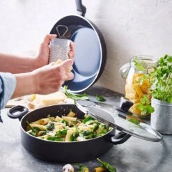 Greenpan Torino Keramische Hapjespan - 28 Cm - Met Glazen Deksel -Meubelwinkel 1200x1200 50