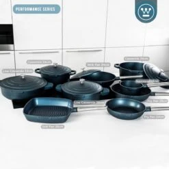 Westinghouse Performance Series - Wokpan Inductie - 28cm Luxe Wok Met Deksel - Blauw - Geschikt Voor Alle Warmtebronnen -Meubelwinkel 1200x1200 597