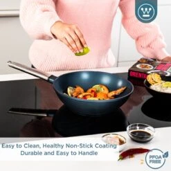 Westinghouse Performance Series - Wokpan Inductie - 28cm Luxe Wok Met Deksel - Blauw - Geschikt Voor Alle Warmtebronnen -Meubelwinkel 1200x1200 598