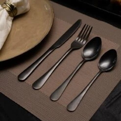 OEC Kitchen Bestekset 36-delig - Zwart - 6 Persoons - Steakmessen - Messen - Vorken - Lepels - RVS -Meubelwinkel 1200x1200 611