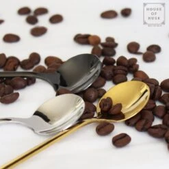 House Of Husk® Theelepels Set - Theelepeltjes - Koffielepels - Koffielepeltjes - RVS - 13cm - 12 Stuks - Zwart -Meubelwinkel 1200x1200 629