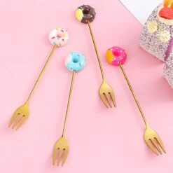 Gebaksvorkjes Donut Set Van 4 Taartvorkjes - Goud -Meubelwinkel 1200x1200 634