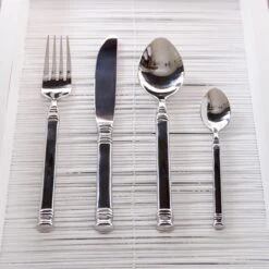 Riviera Maison Bestekset Zilver - Bon Appétit Cutlery - Set Van 4 Stuks 12 Riviera Maison Bestekset Zilver - Bon Appétit Cutlery - Set Van 4 Stuks -Meubelwinkel 1200x1200 659