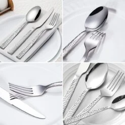 Deleca 6 Persoons Bestekset Deluxe (30-delig) - Vorken, Lepels En Messen - Vaatwasserbestendig - Gehamerd - Zilver / RVS 16 Deleca 6 Persoons Bestekset Deluxe (30-delig) - Vorken, Lepels En Messen - Vaatwasserbestendig - Gehamerd - Zilver / RVS -Meubelwinkel 1200x1200 672