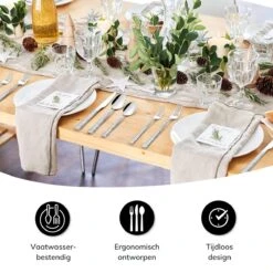 Deleca 6 Persoons Bestekset Deluxe (30-delig) - Vorken, Lepels En Messen - Vaatwasserbestendig - Gehamerd - Zilver / RVS 19 Deleca 6 Persoons Bestekset Deluxe (30-delig) - Vorken, Lepels En Messen - Vaatwasserbestendig - Gehamerd - Zilver / RVS -Meubelwinkel 1200x1200 675