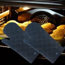 Gohh 2 Canvas Ovenhandschoenen Ovenwanten Zwart - 33 Cm (tot 300 Graden) -Meubelwinkel 1200x1200 690