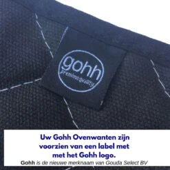 Gohh 2 Canvas Ovenhandschoenen Ovenwanten Zwart - 33 Cm (tot 300 Graden) -Meubelwinkel 1200x1200 691