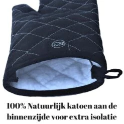 Gohh 2 Canvas Ovenhandschoenen Ovenwanten Zwart - 33 Cm (tot 300 Graden) -Meubelwinkel 1200x1200 692