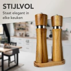 Nimma® Peper En Zoutmolen Set - Incl Navul Lepel - Verstelbare Maalgraad - Acacia Hout 12 Nimma® Peper En Zoutmolen Set - Incl Navul Lepel - Verstelbare Maalgraad - Acacia Hout -Meubelwinkel 1200x1200 743