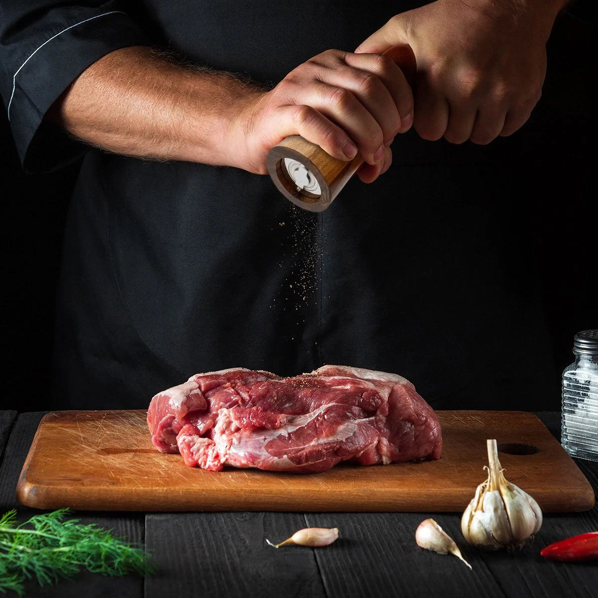 Nimma® Peper En Zoutmolen Set - Incl Navul Lepel - Verstelbare Maalgraad - Acacia Hout 6 Nimma® Peper En Zoutmolen Set - Incl Navul Lepel - Verstelbare Maalgraad - Acacia Hout - Afbeelding 4