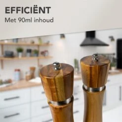 Nimma® Peper En Zoutmolen Set - Incl Navul Lepel - Verstelbare Maalgraad - Acacia Hout 18 Nimma® Peper En Zoutmolen Set - Incl Navul Lepel - Verstelbare Maalgraad - Acacia Hout -Meubelwinkel 1200x1200 748