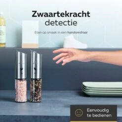 101Products Peper- & Zoutmolen Elektrisch - USB Oplaadbaar - Pepermolen - Zoutmolen - RVS 14 101Products Peper- & Zoutmolen Elektrisch - USB Oplaadbaar - Pepermolen - Zoutmolen - RVS -Meubelwinkel 1200x1200 752