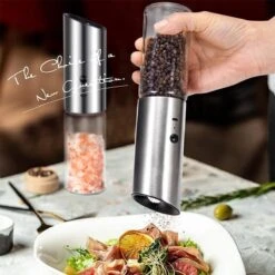 101Products Peper- & Zoutmolen Elektrisch - USB Oplaadbaar - Pepermolen - Zoutmolen - RVS 15 101Products Peper- & Zoutmolen Elektrisch - USB Oplaadbaar - Pepermolen - Zoutmolen - RVS -Meubelwinkel 1200x1200 753