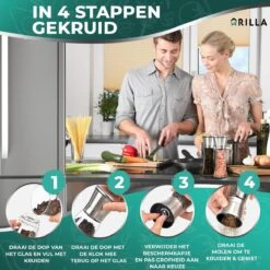 Peper En Zoutmolen Set - RVS Zout En Peperstel - Zoutvaatje En Pepermolen - 2 In 1 -Meubelwinkel 1200x1200 765