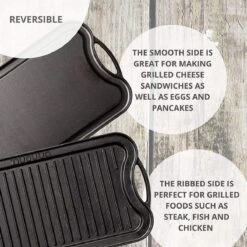 Nuovva Dubbelzijdig Gietijzeren Grillplaat - 50cm X 26cm 9 Nuovva Dubbelzijdig Gietijzeren Grillplaat - 50cm X 26cm -Meubelwinkel 1200x1200 78