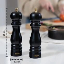 Deleca Luxe Peper En Zoutmolen Set - Met Geschenkdoos - Zout / Pepermolen - Rubberhout - Zwart & Goud 22 Deleca Luxe Peper En Zoutmolen Set - Met Geschenkdoos - Zout / Pepermolen - Rubberhout - Zwart & Goud -Meubelwinkel 1200x1200 816