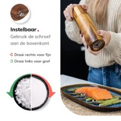 Deleca Luxe Peper En Zoutmolen Set - Zout / Pepermolen - Handmatig - Met Navul Lepel & Geschenkdoos - Acacia Hout - Rond 19 Deleca Luxe Peper En Zoutmolen Set - Zout / Pepermolen - Handmatig - Met Navul Lepel & Geschenkdoos - Acacia Hout - Rond -Meubelwinkel 1200x1200 822