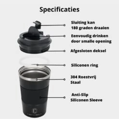 Castagnola Design RVS Koffiebeker To Go - Zwart - 380ml - Thermosbeker - Theebeker 16 Castagnola Design RVS Koffiebeker To Go - Zwart - 380ml - Thermosbeker - Theebeker -Meubelwinkel 1200x1200 848