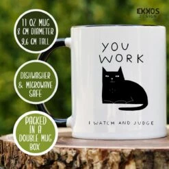 I Work Hard Kat Mok - Katten - Juf Cadeau - Meester Cadeau - Verjaardagscadeau - Cadeau - Verjaardag Cadeau Man - Cadeau Voor Man - Cadeau Voor Vrouw - Mokken - Theeglazen - Koffiekopjes -Meubelwinkel 1200x1200 912