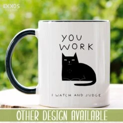 I Work Hard Kat Mok - Katten - Juf Cadeau - Meester Cadeau - Verjaardagscadeau - Cadeau - Verjaardag Cadeau Man - Cadeau Voor Man - Cadeau Voor Vrouw - Mokken - Theeglazen - Koffiekopjes -Meubelwinkel 1200x1200 913
