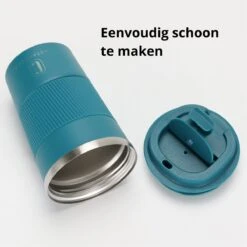 Castagnola Design RVS Koffiebeker To Go - Blauw - 380ml - Thermosbeker - Theebeker -Meubelwinkel 1200x1200 959