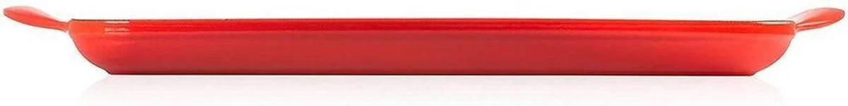 Le Creuset - Gietijzeren Grillplaat - 32x22cm - Kersenrood 6 Le Creuset - Gietijzeren Grillplaat - 32x22cm - Kersenrood - Afbeelding 4