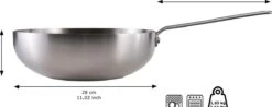 Skottsberg Wok Stainless Steel 28 Cm Roestvrijstaal -Meubelwinkel 1200x476