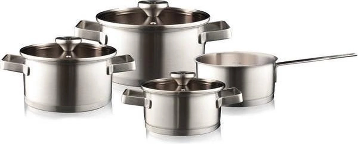 Herman Den Blijker 4-delige RVS Pannenset 3 Herman Den Blijker 4-delige RVS Pannenset