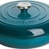 Le Creuset Braadpan Campagnard Signature Deep Teal - ø 30 Cm / 3.5 Liter -Meubelwinkel 1200x574 3