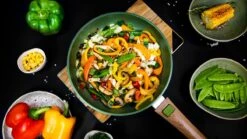 Just Vegan Koekenpan ECO Met Afneembaar Handvat 20 Cm Aluminium Groen -Meubelwinkel 1200x673