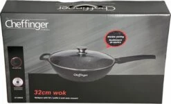 Cheffinger Wokpan Met Deksel - 32cm - Zwart - Pan - Keukenaccessoires 15 Cheffinger Wokpan Met Deksel - 32cm - Zwart - Pan - Keukenaccessoires -Meubelwinkel 1200x730