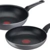 Tefal Easy Plus Pannenset - Koekenpan Ø 24 Cm + Wokpan Ø 28 Cm - Niet Geschikt Voor Inductie -Meubelwinkel 1200x735