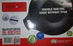 Royalty Line Marble Coating Wok - Met Glazen Deksel - Zwart - 30 Cm 12 Royalty Line Marble Coating Wok - Met Glazen Deksel - Zwart - 30 Cm -Meubelwinkel 1200x763 1