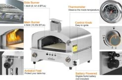 Bighorn Outdoor Edelstaal Gas Pizza Oven - Draagbare Gas Barbecue - Edelstaal -Model SRGG20001 18 Bighorn Outdoor Edelstaal Gas Pizza Oven - Draagbare Gas Barbecue - Edelstaal -Model SRGG20001 -Meubelwinkel 1200x787 3