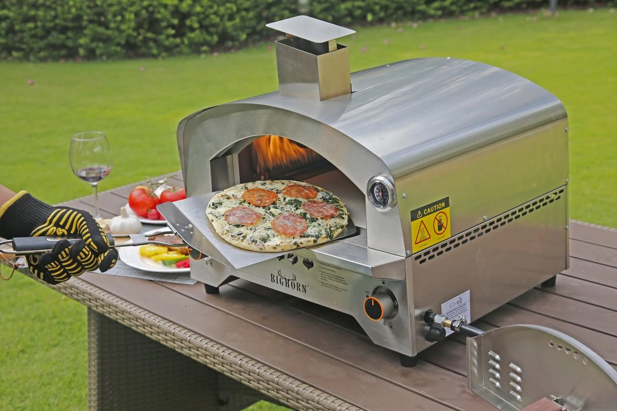 Bighorn Outdoor Edelstaal Gas Pizza Oven - Draagbare Gas Barbecue - Edelstaal -Model SRGG20001 5 Bighorn Outdoor Edelstaal Gas Pizza Oven - Draagbare Gas Barbecue - Edelstaal -Model SRGG20001 - Afbeelding 3