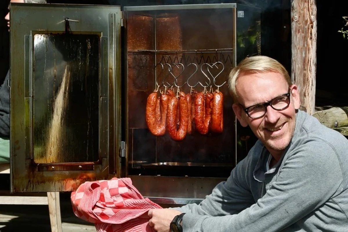 2-L Home & Garden XL Rookoven - RVS - 80x40x28 Cm - 3 Etages 16 2-L Home & Garden XL Rookoven - RVS - 80x40x28 Cm - 3 Etages - Afbeelding 14