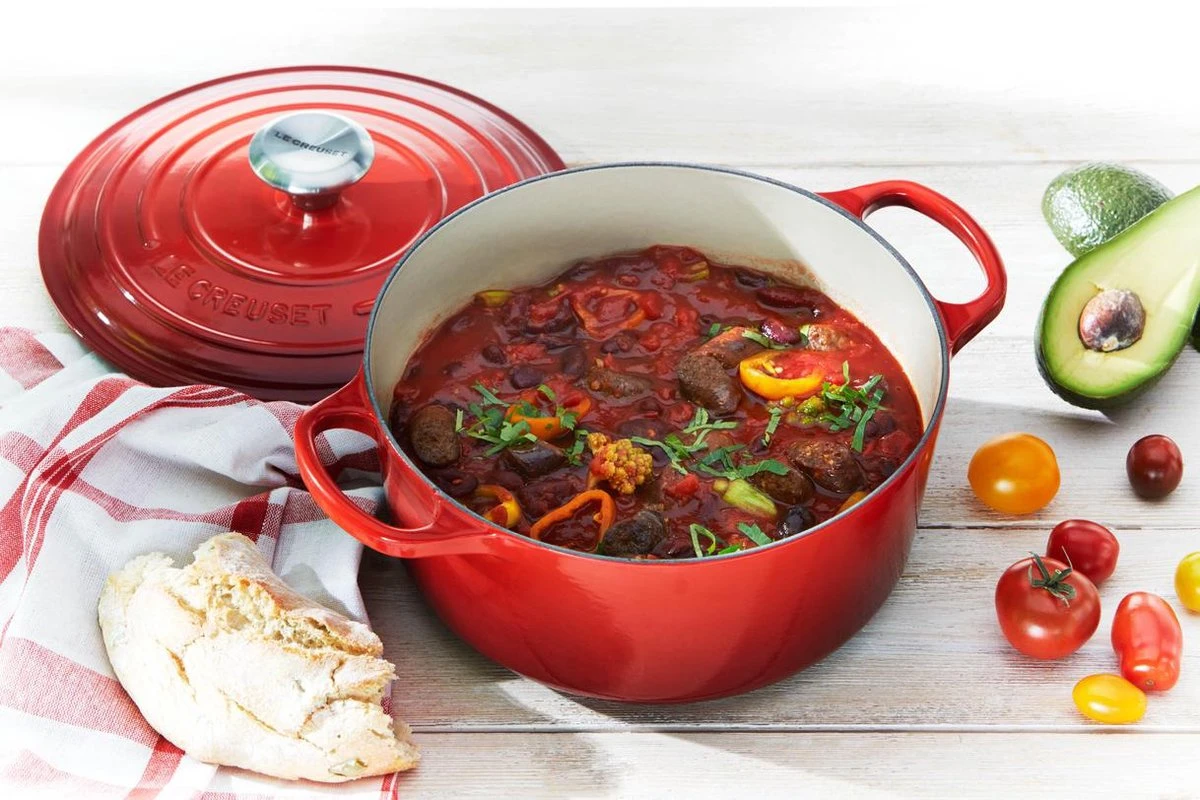 Le Creuset Signature Braadpan - 4,2 L - 24 Cm - Kersenrood 8 Le Creuset Signature Braadpan - 4,2 L - 24 Cm - Kersenrood - Afbeelding 6