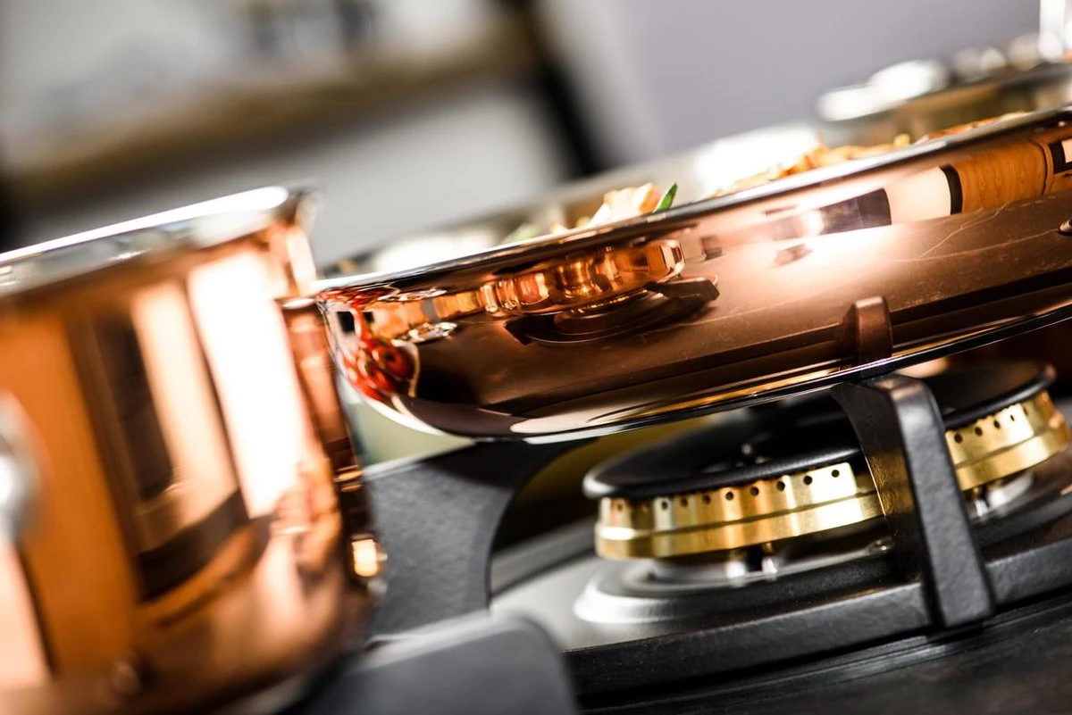 Koekenpan Ø26cm Met Deksel - Inductie - Koper - DUCQ 7 Koekenpan Ø26cm Met Deksel - Inductie - Koper - DUCQ - Afbeelding 5