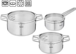 Tefal Nordica Pannenset 3 Delig - Steelpan Ø 16 Cm & Kookpan Ø 20 + Ø 24 Cm -Meubelwinkel 1200x853 3