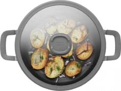 BergHOFF Leo Hapjespan Stone - 28 Cm - Met Glazen Deksel 8 BergHOFF Leo Hapjespan Stone - 28 Cm - Met Glazen Deksel -Meubelwinkel 1200x904 1