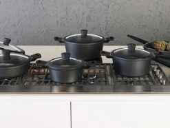 Sola Koekenpan Fair Cooking - Ø 28 Cm - Zwart/wit - Aluminium - Antiaanbaklaag -Meubelwinkel 1200x905 1