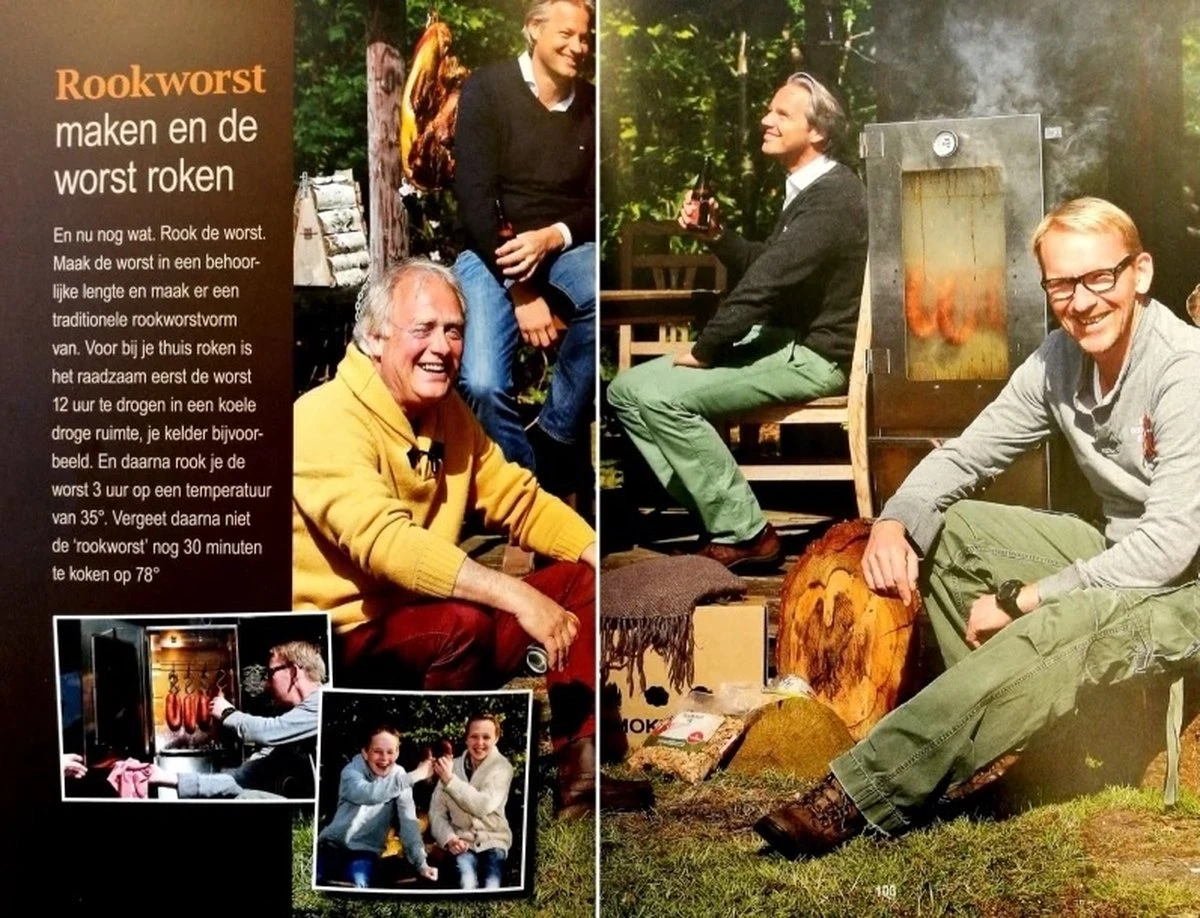 2-L Home & Garden XL Rookoven - RVS - 80x40x28 Cm - 3 Etages 15 2-L Home & Garden XL Rookoven - RVS - 80x40x28 Cm - 3 Etages - Afbeelding 13